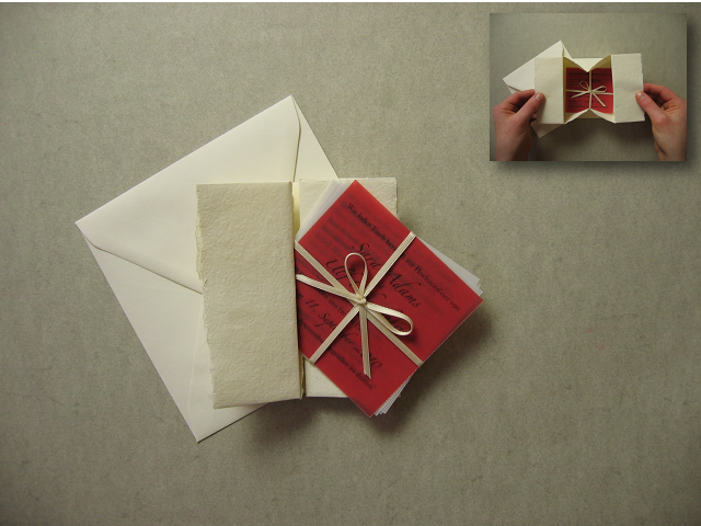 Collapsible Box Traditional Wedding Invitations