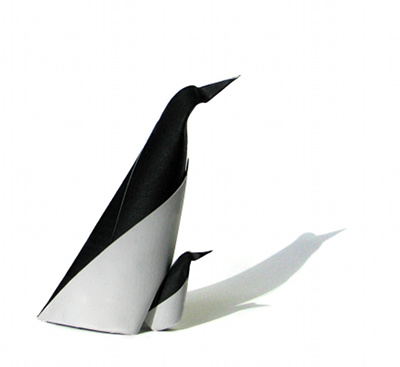Penguin designed and folded by Giang Dinh