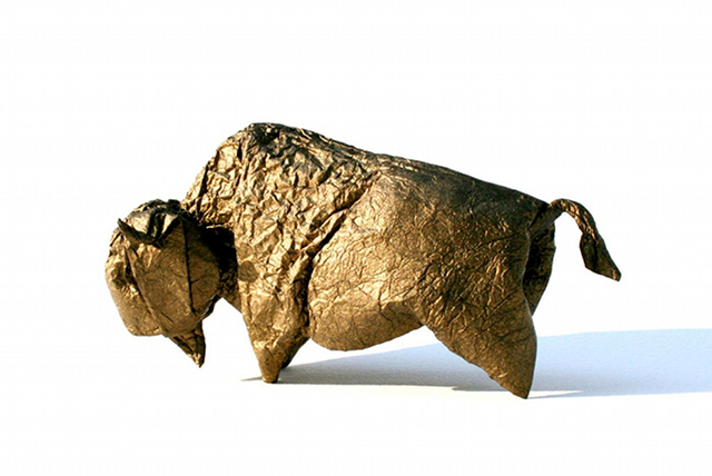 Bison designed and folded by Giang Dinh